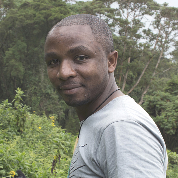 Olivier Nsengimana, at Volcanoes National Park in north-west Rwanda. 2014