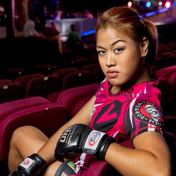 Mixed Martial Artist Ann Osman poses for a portrait before competing in the One Fighting Championship event on Oct. 16, 2014 in Kuala Lumpur, Malaysia.