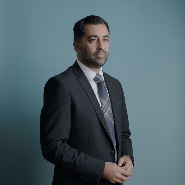 Humza Yousaf, First Minister of Scotland, photographed in his office at St Andrew’s House on Aug. 24.