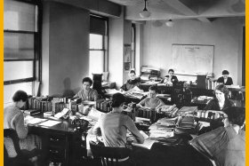 Female TIME magazine editorial staffers at work, 1933.